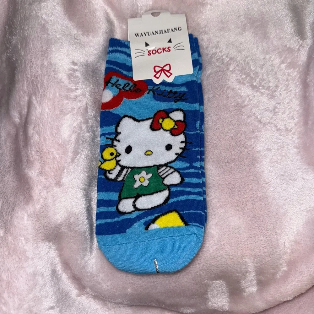✨✨5/$10✨✨ Hello Kitty Womens Girls One Pair Set Socks Cute Gift Size 35-41 New